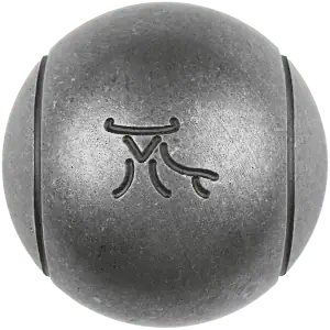 Bola de petanca de metal Toro Petank Inox estriada para juego competitivo.